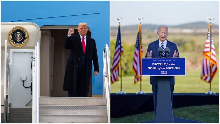 Former U.S. Vice President and Democratic presidential candidate Joe Biden and U.S. President Donald Trump on the campaign trail in 2020. Source: Trump campaign via Facebook/Biden Campaign via Facebook.