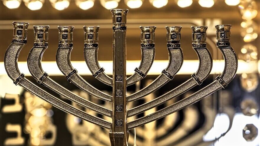 Chanukah menorah. Credit: Pixabay.