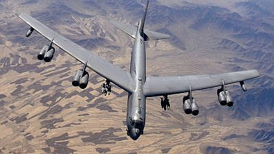 A B-52 Stratofortress prepares for refueling over Afghanistan during an air-support mission. Credit: Master Sgt. Lance Cheung/U.S. Air Force via Wikimedia Commons.