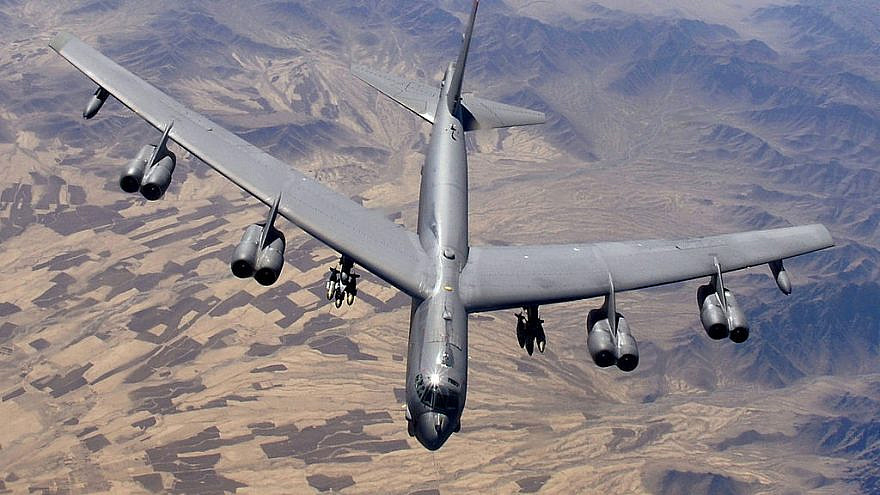 A B-52 Stratofortress prepares for refueling over Afghanistan during an air-support mission. Credit: Master Sgt. Lance Cheung/U.S. Air Force via Wikimedia Commons.