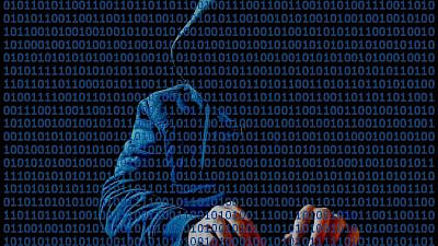 Illustrative image of a computer hacker. Credit: David Whelan via Wikimedia Commons.