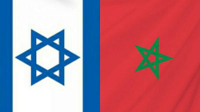 The flags of Israel and Morocco. Source: Gabi Ashkenazi/Twitter.