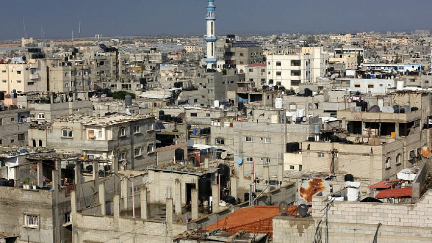 Palestinian homes in the Rafah refugee camp in the southern Gaza Strip, Nov. 28, 2020. Photo by Abed Rahim Khatib/Flash90.