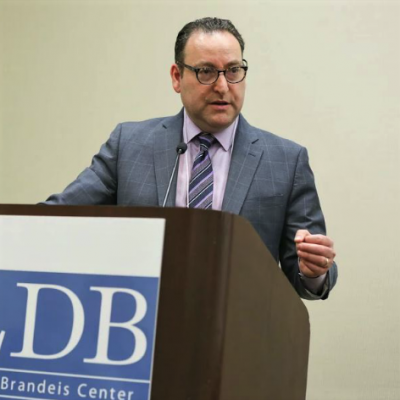 Kenneth L. Marcus speaks on behalf of the group he founded in 2011, the Louis D. Brandeis Center for Human Rights Under Law. Source: Facebook.