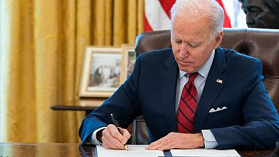 U.S. President Joe Biden in the Oval Office. Jan. 28, 2021. Source: U.S. President Joe Biden/Facebook.