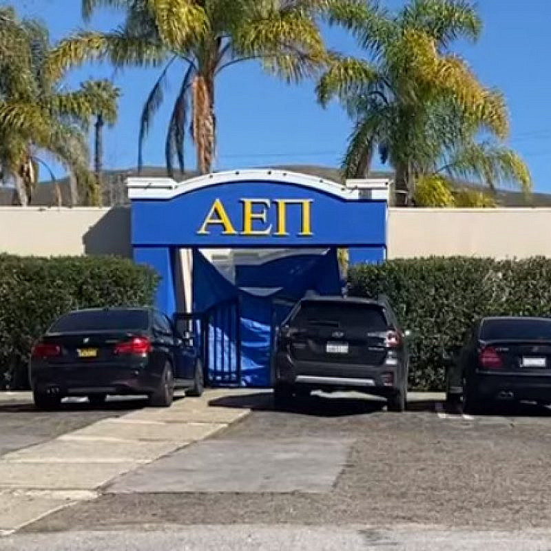 The AEPi Jewish fraternity at California Polytechnic State University. Source: Screenshot.