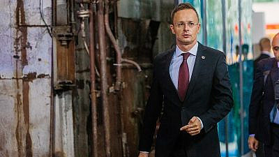 Péter Szijjártó, foreign minister of Hungary, arrives for a meeting on Sept. 8, 2017. Credit: Wikimedia Commons/EU2017EE Estonian Presidency.