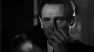 Actor Liam Neeson as Oskar Schindler From the film “Schindler’s List,” directed by Steven Spielberg. Source: Screenshot.