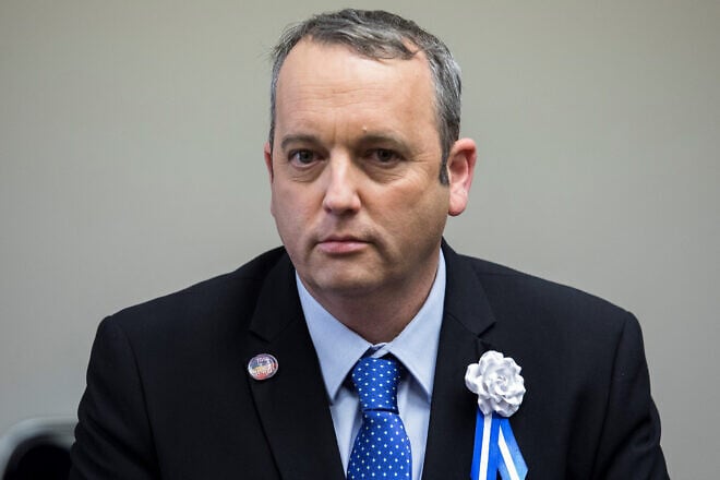 Knesset member Gilad Kariv at a Labor Party meeting in Jerusalem on April 6, 2021. Photo by Olivier Fitoussi/Flash90.