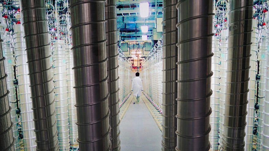 Centrifuges at the Iran nuclear energy exhibition in the Islamic Revolution and Holy Defense Museum in Tehran, 2018. Credit: Maps/Shutterstock.