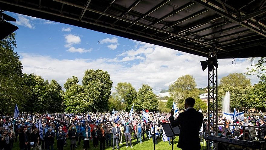 Pro-Israel rallies with ICEJ sponsorship or involvement have taken place in dozens of other countries, including Denmark, Liberia, Netherlands, Nicaragua, Mexico and Slovakia, May 2021. Photo by Levi Dörflinger/ICEJ.
