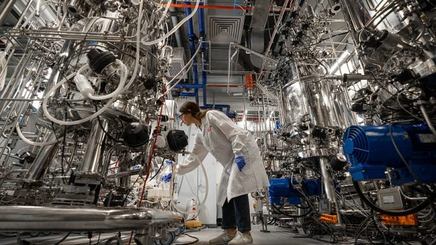 Future Meat Technologies’ production facility in Rehovot, Israel. Credit: Courtesy.