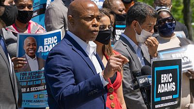 New York City mayoral candidate Eric Adams. Credit: Steve Sanchez Photos/Shutterstock.