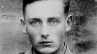 Helmut Oberlander as a young member of Einsatzkommando 10a. Credit: Centre for Israel and Jewish Affairs.
