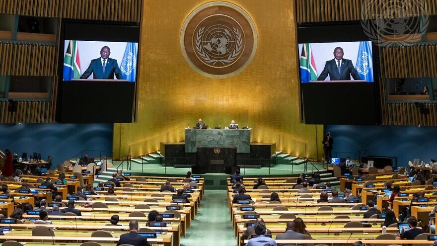 The U.N. General Assembly commemorates the 20th anniversary of the adoption of Durban Declaration and Programme of Action, Sept. 22, 2021. Credit: U.N. Photo/Cia Pak.