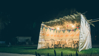 A view of a sukkah. Credit: jennylipets/Shutterstock.