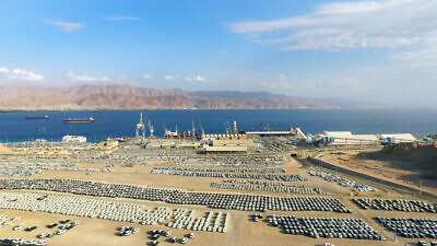 An aerial view of the southern Israeli city of Eilat, Oct. 21, 2015. Photo by Moshe Shai/Flash90.