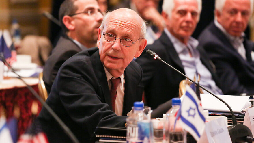 U.S. Supreme Court Justice Stephen Breyer poses a question during a panel discussion at the 2016 Saban Forum. Credit: Ralph Alswang/Flickr.