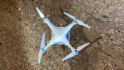 A drone, reportedly propelled by Hamas, brought down by the Israel Defense Forces near the Israel-Lebanon border on Jan. 4, 2021. Credit: IDF.