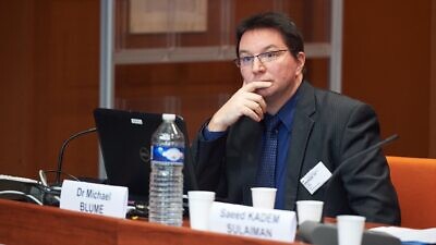 Michael Blume, the commissioner for combating antisemitism for the German state of Baden-Württemberg, in 2017. Credit: Council of Europe via Wikimedia Commons.