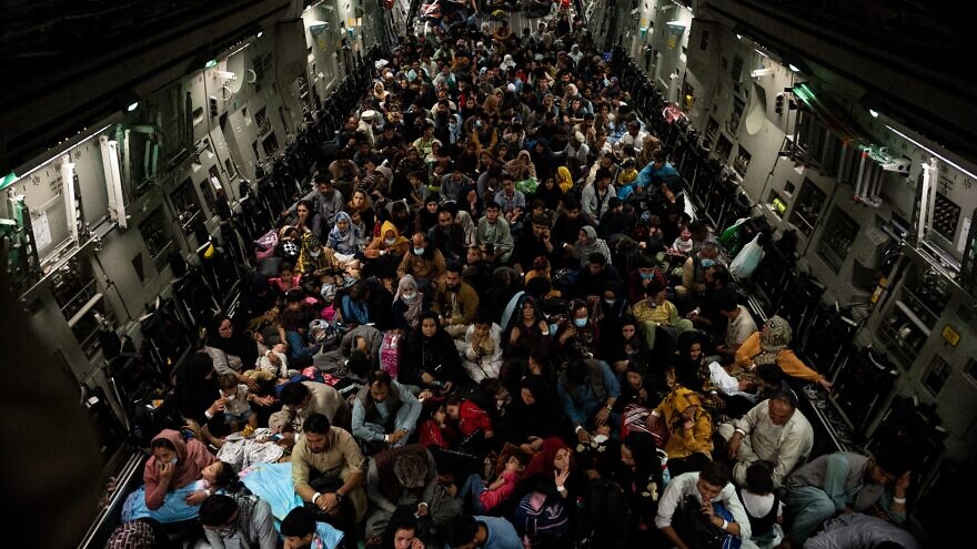 The U.S. State Department, with the help of the Department of Defense, evacuated American and allied civilian personnel from Afghanistan, in addition to Afghan allies safely, on Aug. 18, 20201. Credit: U.S. Air Force Photo by Staff Sgt. Brandon Cribelar.