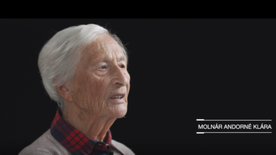 Holocaust survivor Molnár Andorné Klára. Credit: Courtesy.