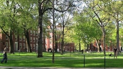 Harvard Yard on the university’s campus in Cambridge, Mass. Credit: Wikimedia Commons.