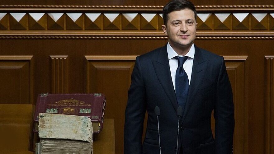 Volodymyr Zelenskyy at his presidential inauguration on May 20, 2019. Credit: Mykhaylo Markiv/The Presidential Administration of Ukraine via Wikimedia Commons.