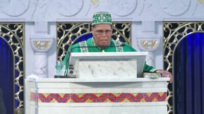 Nation of Islam leader Louis Farrakhan delivered his annual Saviours' Day address, titled “The Swan Song,” on Feb. 27, 2022. Credit: MEMRI.