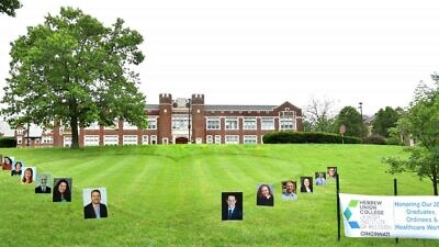 Hebrew Union College-Jewish Institute of Religion (HUC-JIR) displays its graduates during coronavirus lockdowns in 2020. Credit: HUC-JIR.