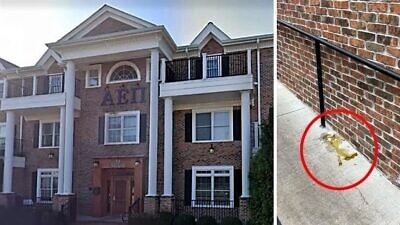 For the second year in a row, the AEPi fraternity house at Rutgers University was egged the night of Yom Hashoah, April 27, 2022. Credit: StopAntisemitism.org.