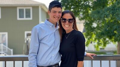 Donny Morris and his aunt, Shira Kronenberg. Credit: Courtesy.