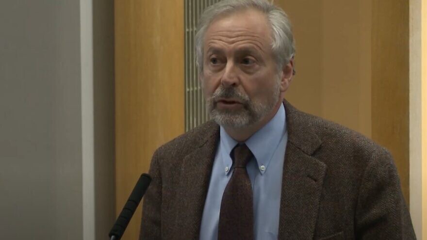 Political-science professor Ian Lustick speaks at Brown University in 2014. Source: Screenshot.