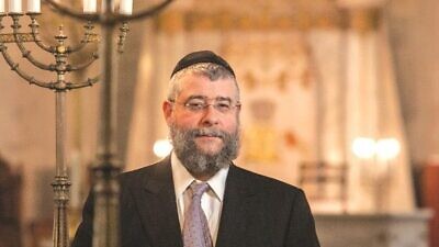 Chief Rabbi of Moscow Pinchas Goldschmidt, June 7, 2022. Source: Twitter.