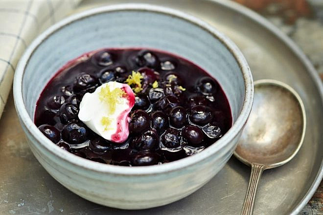 “Spiced Berry Soup,” recipe by Liz Alpern and Jeffrey Yoskowitz. Photo by Lauren Volo.