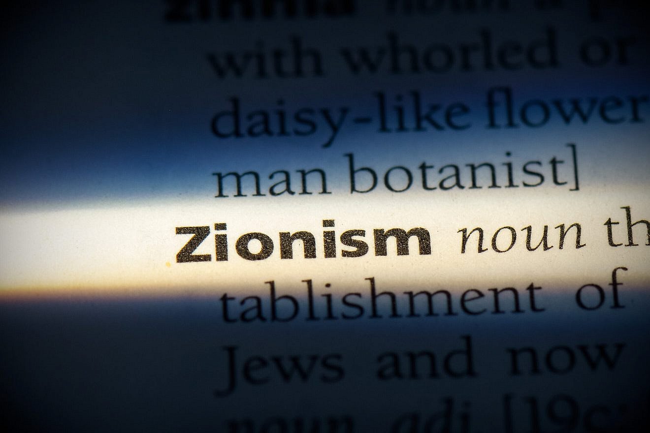 The word Zionism in a dictionary. Credit: Casimiro PT/Shutterstock.