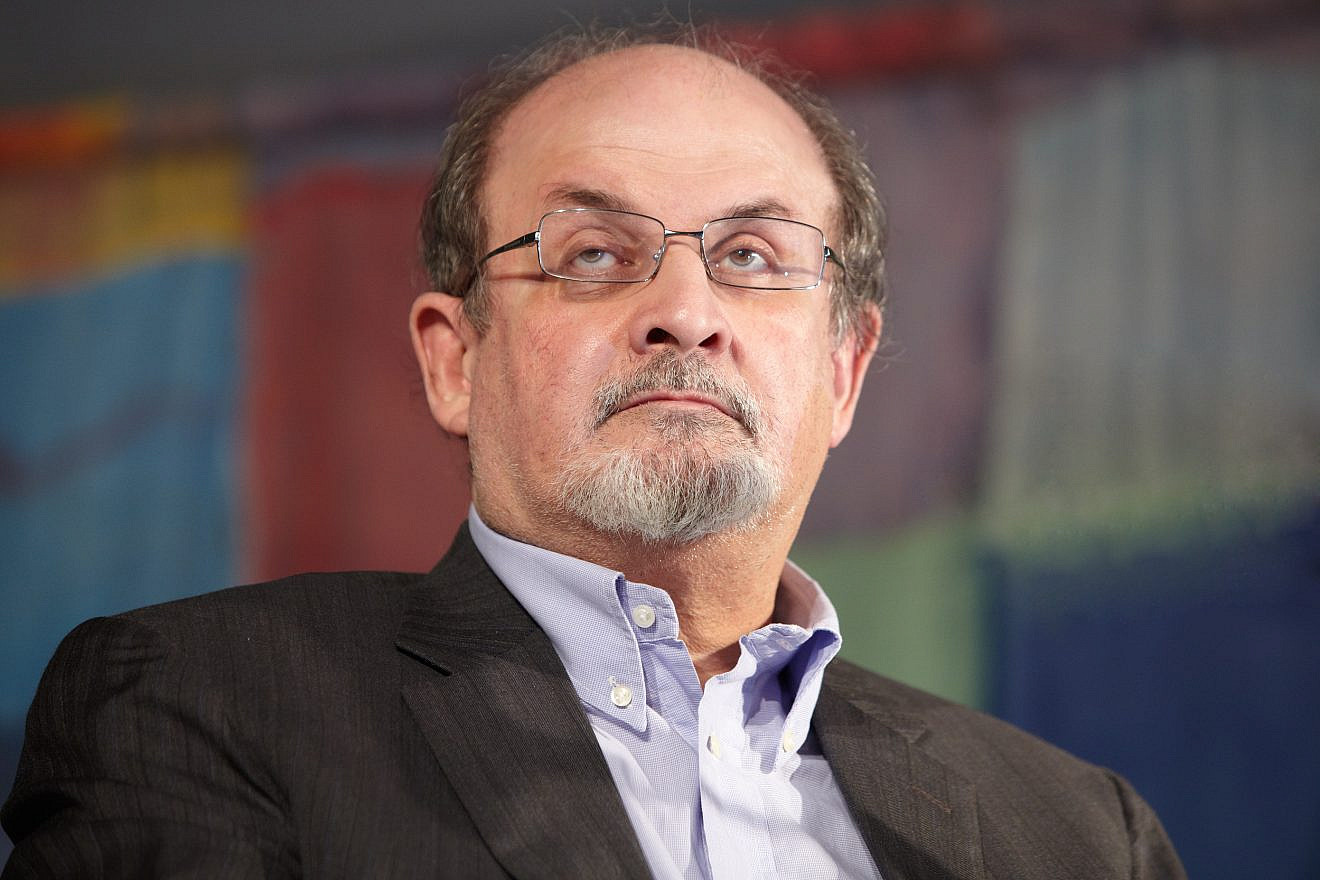 Author Salman Rushdie speaking in Novello, Italy, May 29, 2011. Credit: Andersphoto/Shutterstock.