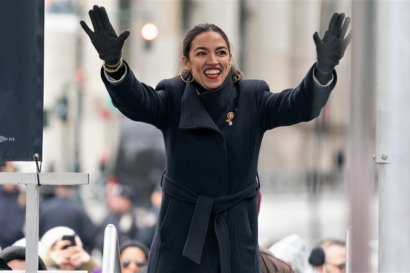Rep. Alexandria Ocasio-Cortez (D-N.Y.) attends Women's Unity Rally in New York City on Jan. 19, 2019. Credit: Lev Radin/Shutterstock.