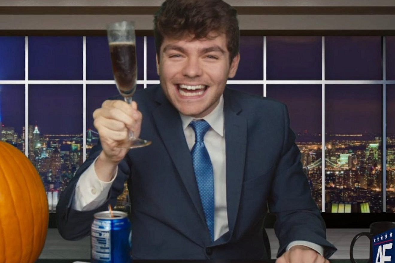 White supremacist political commentator Nick Fuentes. Source: Twitter.