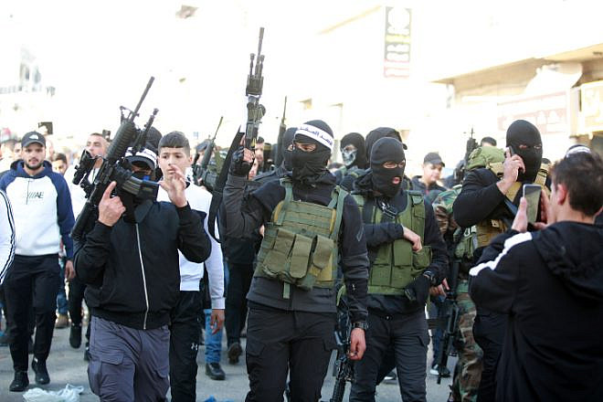 Palestinians take part in a protest in Ramallah following the death of security prisoner Nasser Abu Hamid, Dec. 20, 2022. Photo by FLASH90.