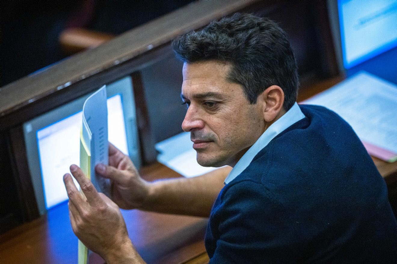Israeli Diaspora Affairs Minister Likud MK Amichai Chikli at the Knesset in Jerusalem, Dec. 28, 2022. Photo by Olivier Fitoussi/Flash90.