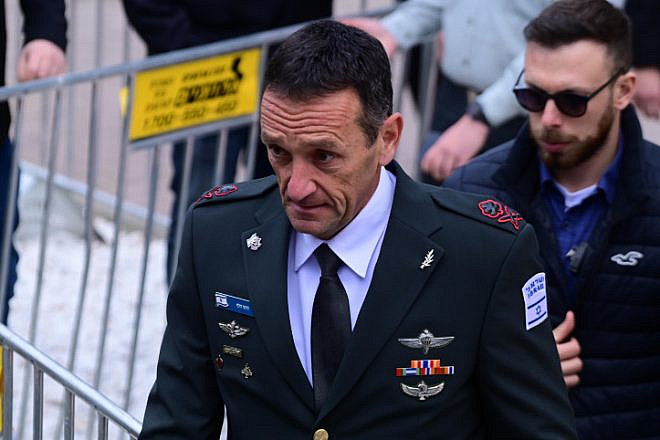 Israel Defense Forces Chief of Staff Lt. Gen. Herzi Halevi at a ceremony at military headquarters in Tel Aviv, Jan. 1, 2023. Photo by Tomer Neuberg/Flash90.