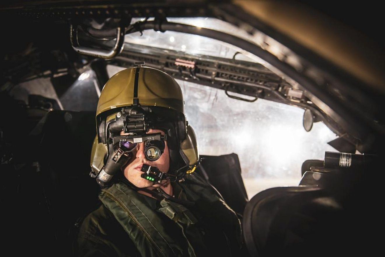 A pilot during the IAF's “Staging Threat” exercise. Credit: The IDF Spokesperson's Unit.