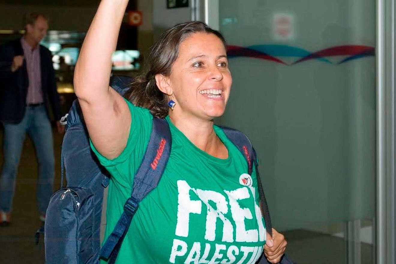 MEP Ana Miranda returns to Madrid, Feb. 21, 2023. Source: Twitter.