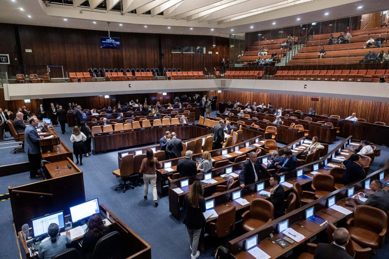 The Knesset in Jerusalem, Feb. 22, 2023. Photo by Yonatan Sindel/Flash90.