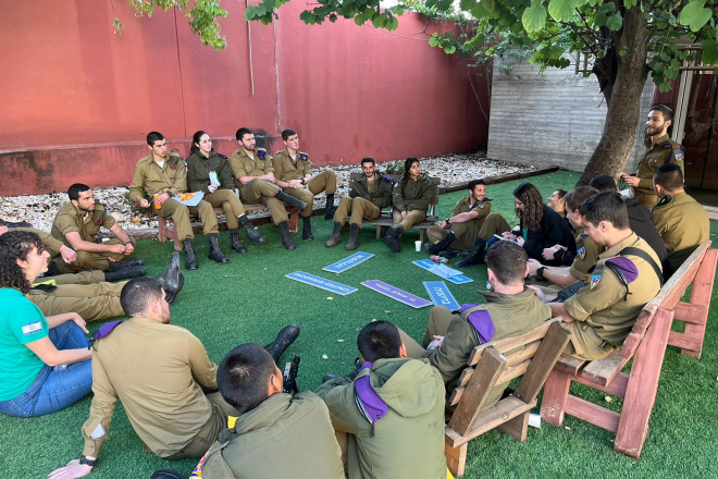 Soldiers participate in the Givati Brigade Association’s Lone Soldiers Day, Feb. 5, 2023. Credit: Givati Brigade Association.