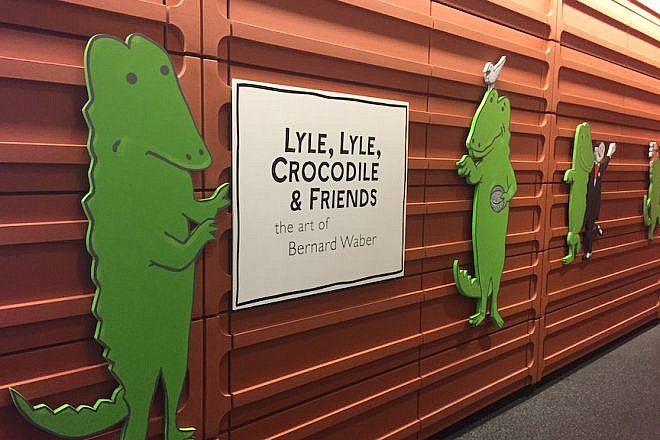 The 2015 exhibit “Lyle, Lyle, Crocodile and Friends: The Art of Bernard Waber” at Philadelphia’s National Museum of American Jewish History. Credit: Menachem Wecker.