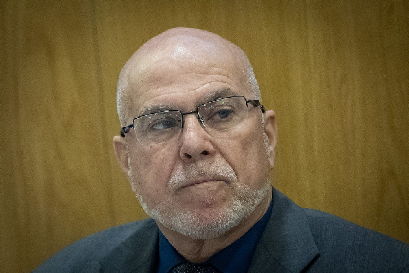 MK Zvika Fogel leads a National Security Committee meeting at the Knesset in Jerusalem, Feb. 27, 2023. Photo by Yonatan Sindel/Flash90.