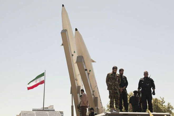 Iran says its air-launched Asef cruise missiles, unveiled in February 2023, can hit targets at a range of 1,025 miles. Source: Twitter.