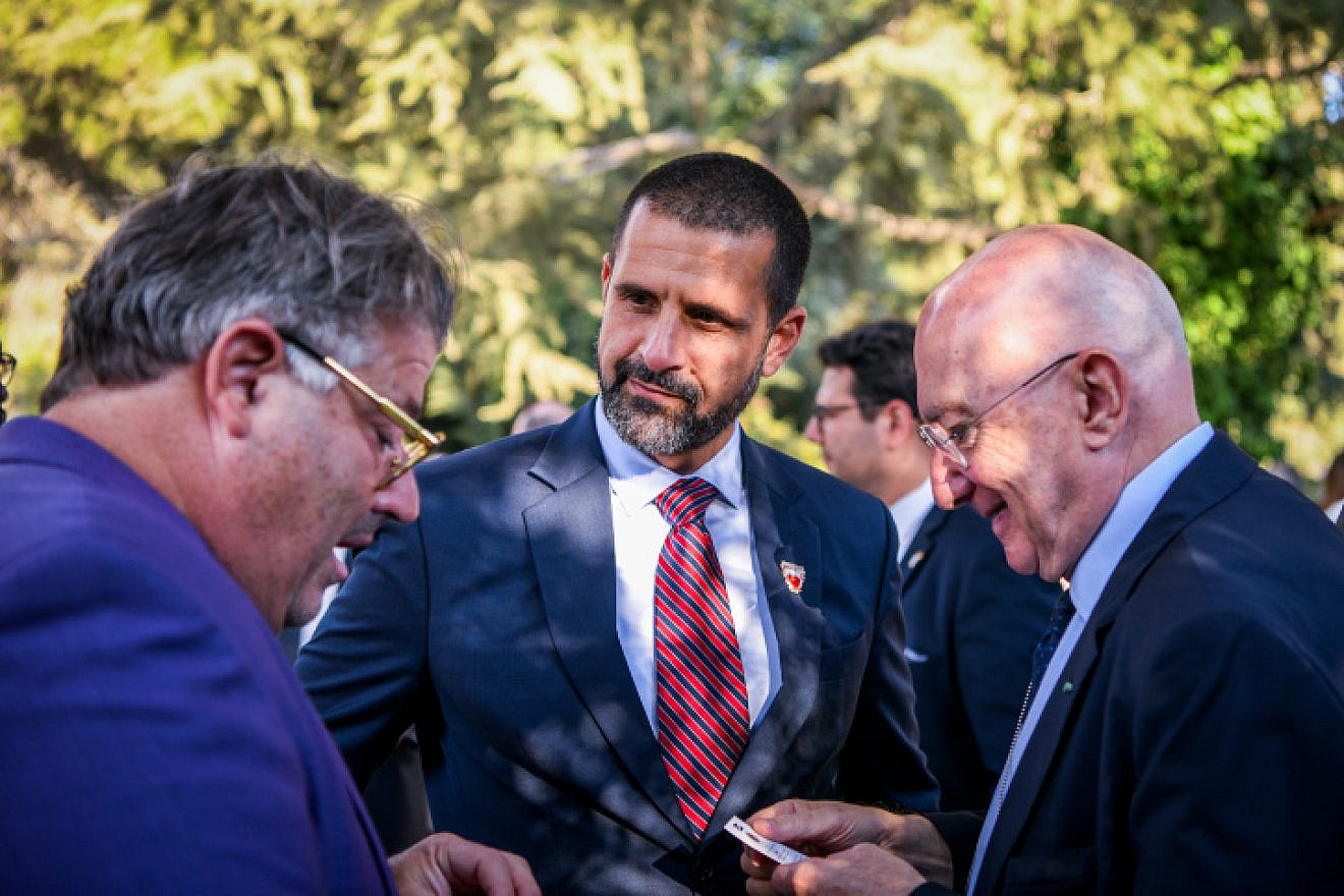 Bahraini Ambassador Khaled Yousif Al Jalamah attends a diplomatic corps event at the President's Residence in Jerusalem ahead of Rosh Hashana, Sept. 20, 2022. Photo by Arie Leib Abrams/Flash90.